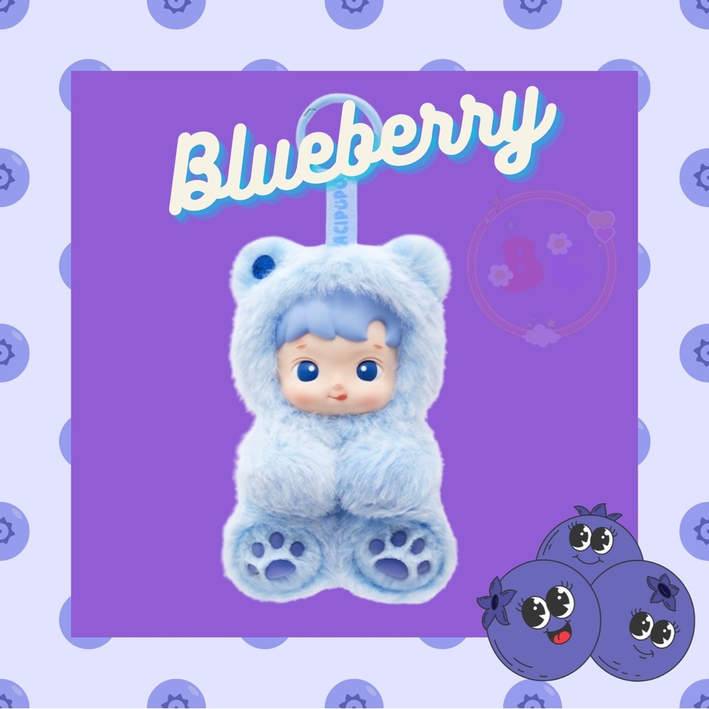 POP MART- HACIPUPU GUMMY BEAR-BLUEBERRY FLAVOR
